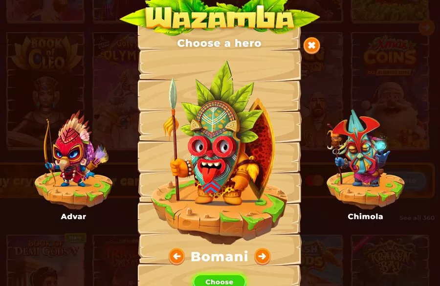 Wazamba παιχνίδια