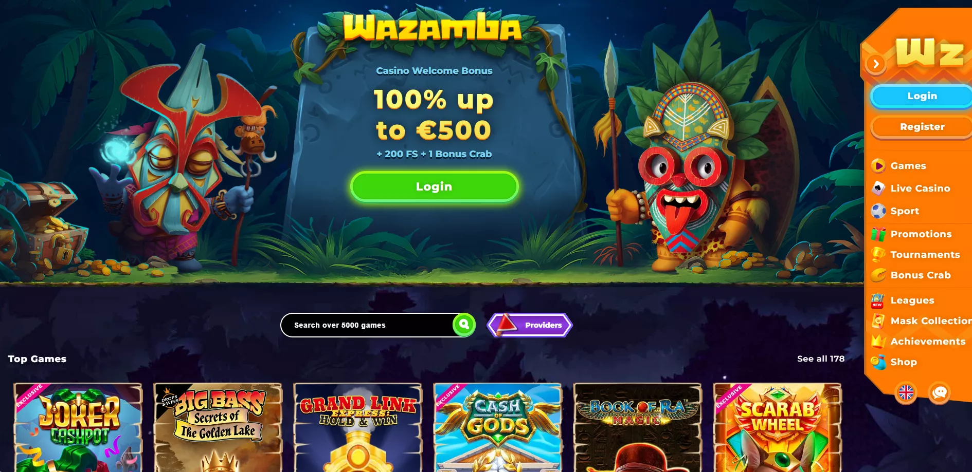 Wazamba bonusları