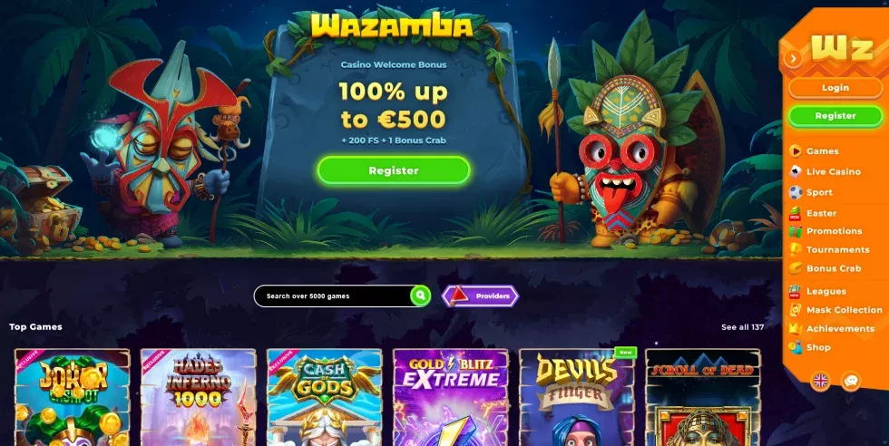 Wazamba casino