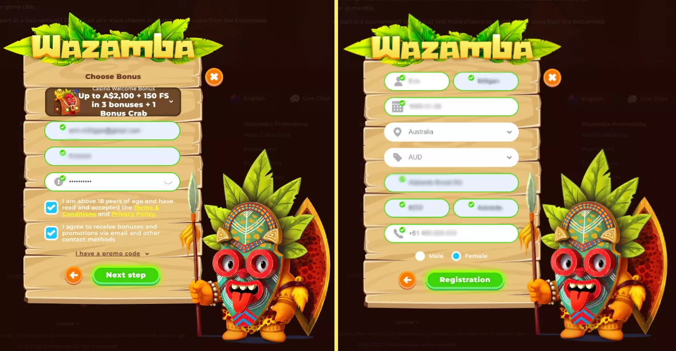Wazamba app