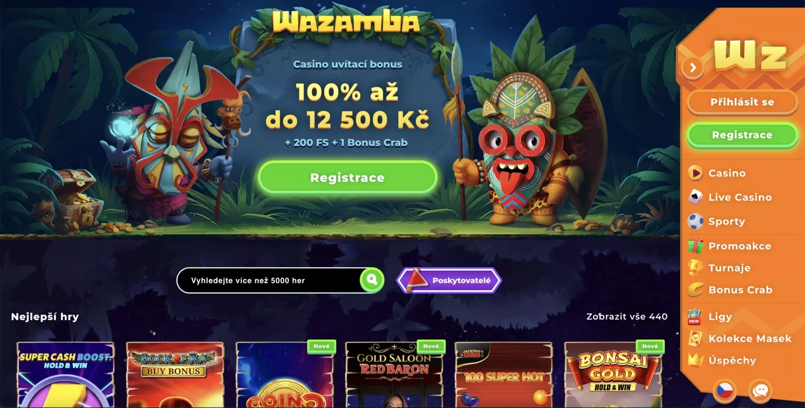 Wazamba kasino