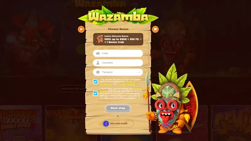 Wazamba bonusy