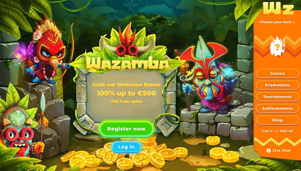 Wazamba bonusai